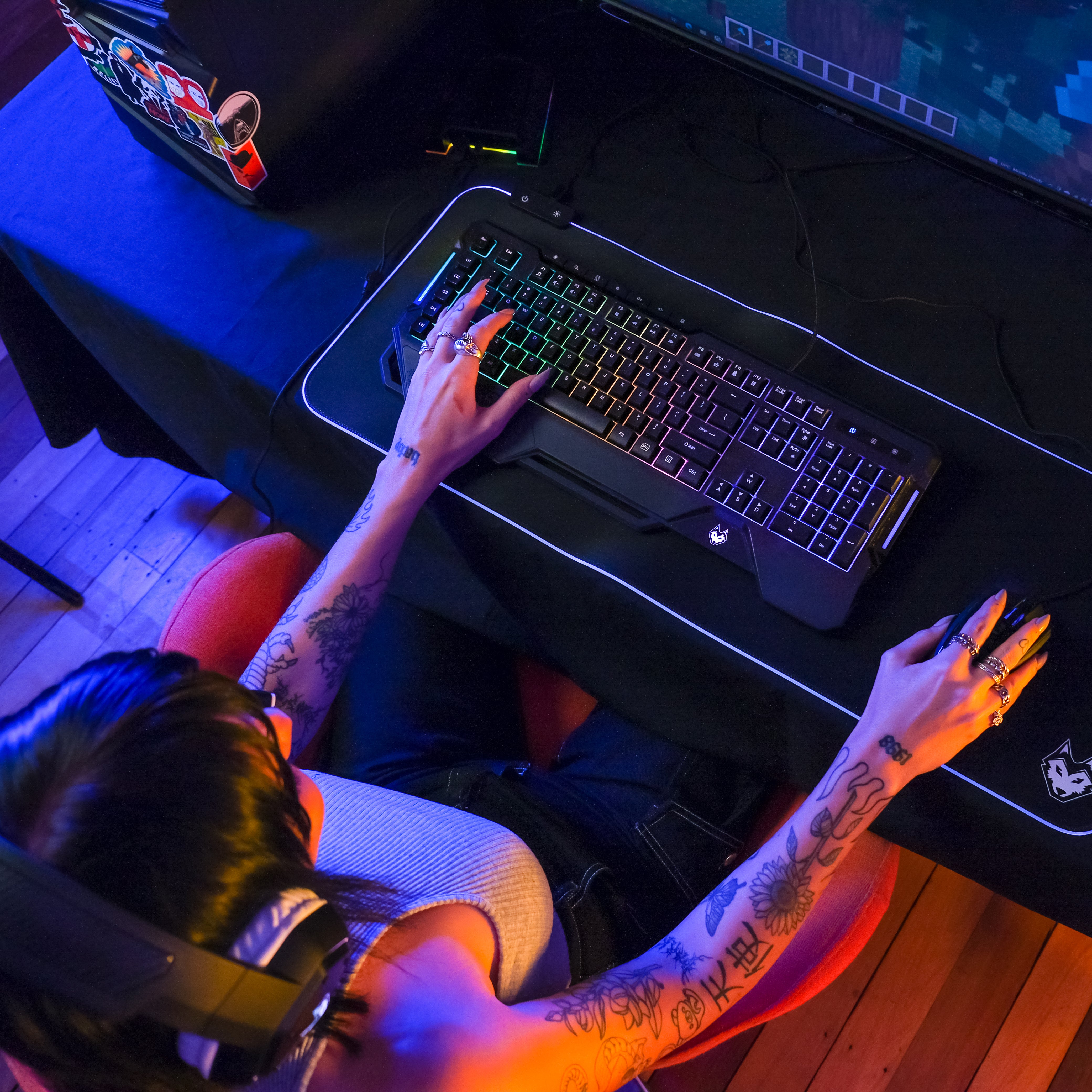 Nemesis 117 Key Multimedia Gaming Keyboard w RGB – Lycan Gaming