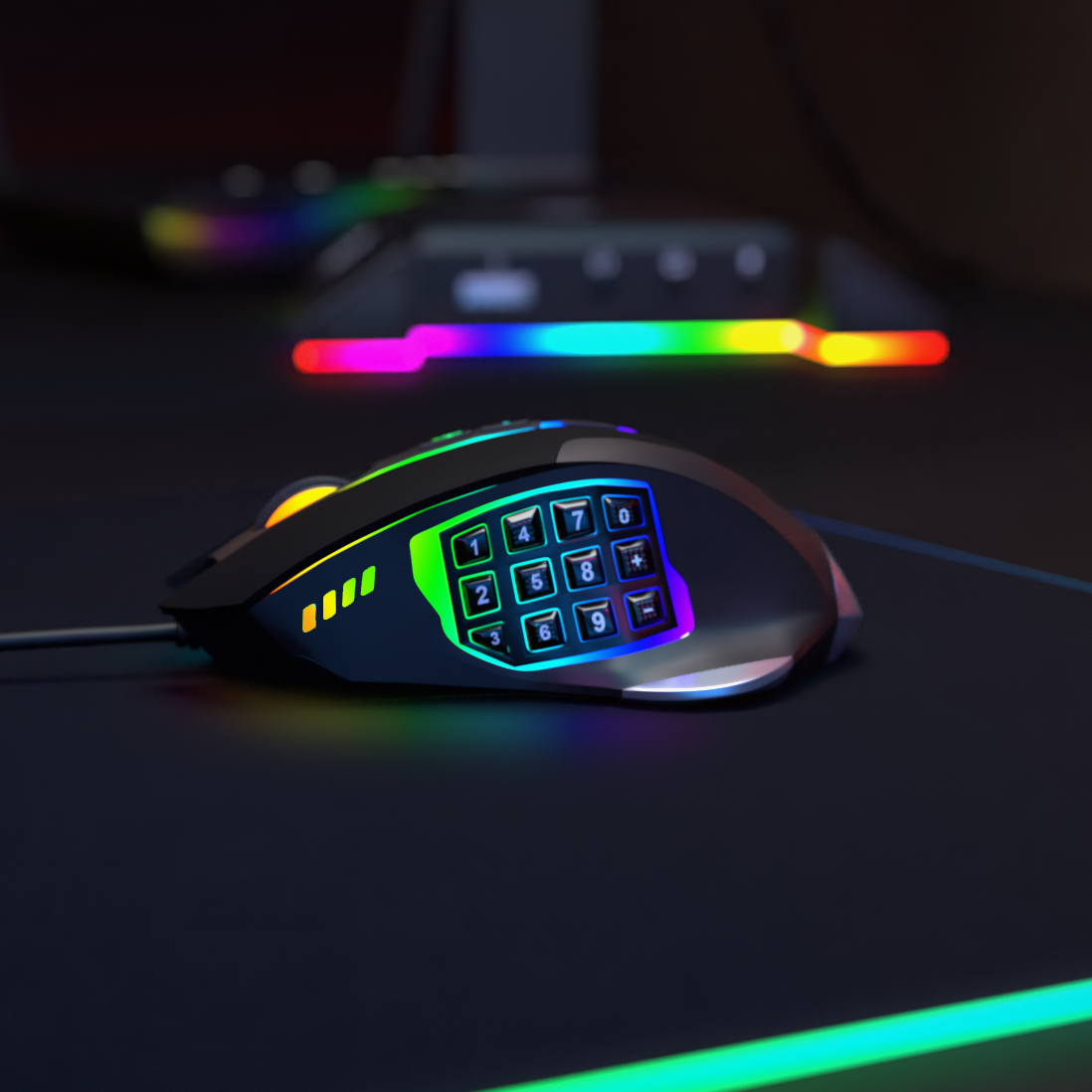 Epsilon Wired MMO Gaming Mouse w RGB