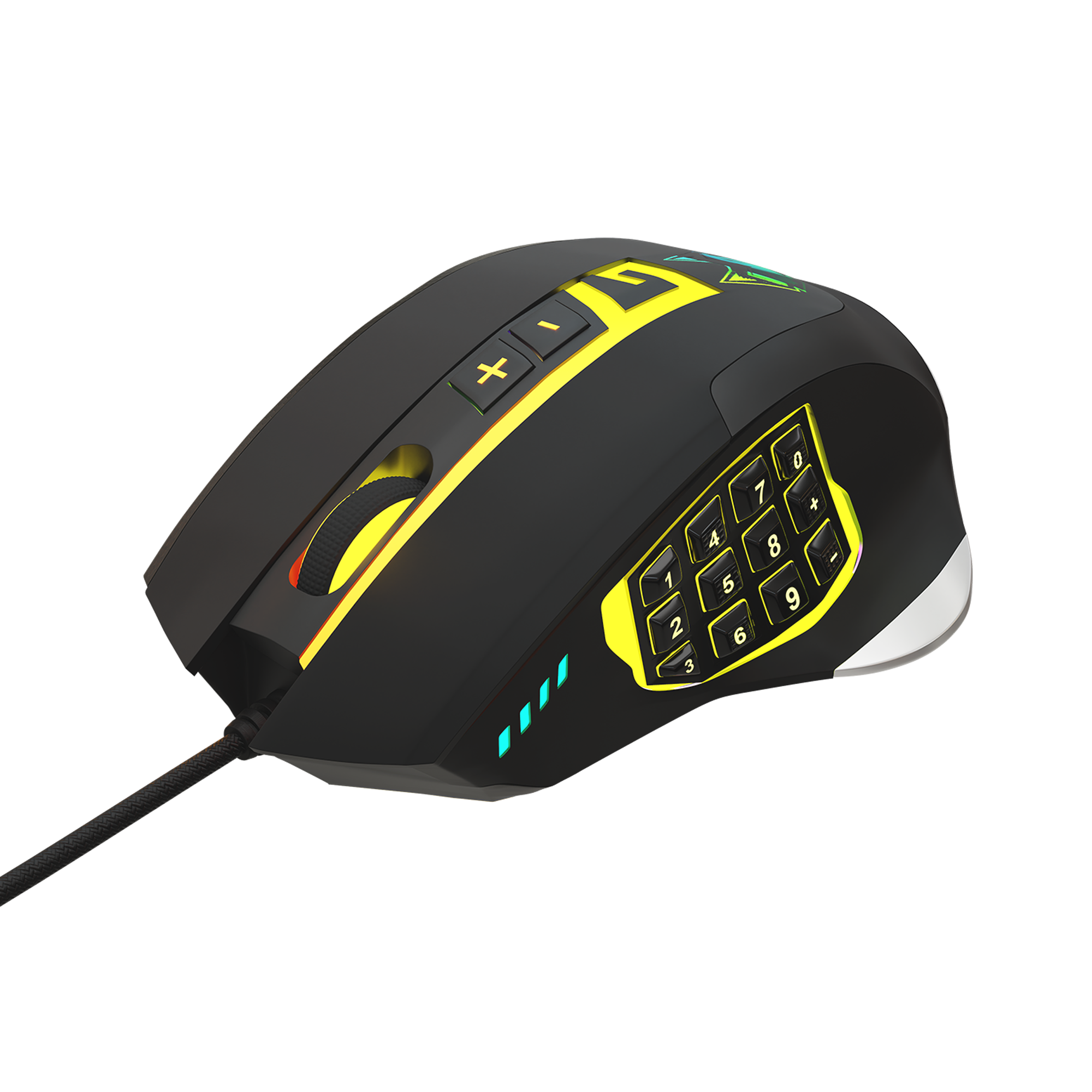 Epsilon Wired MMO Gaming Mouse w RGB